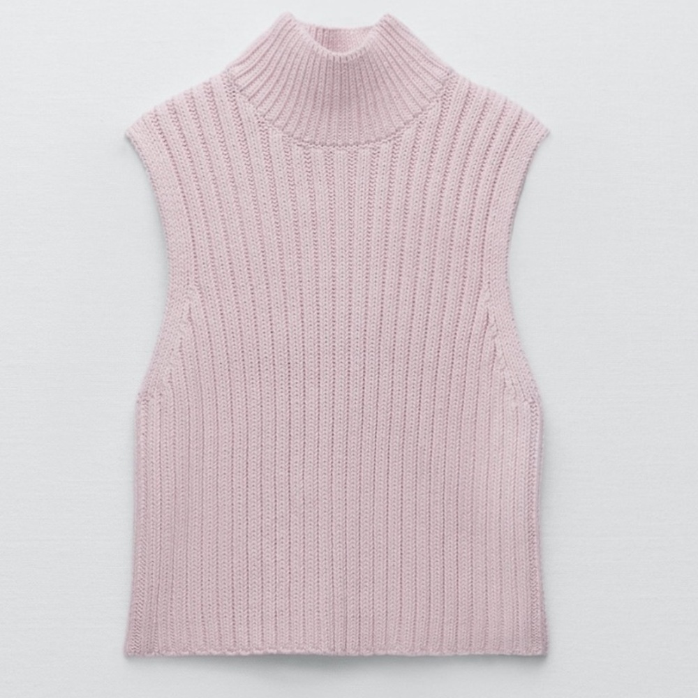 Zara Pink Sleeveless Sweater